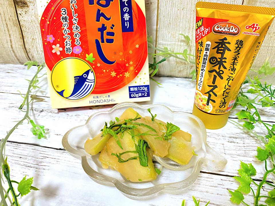 義母直伝☆ゆうがお大葉の油炒め
